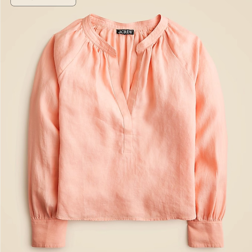 J. Crew Cabana Top Linen